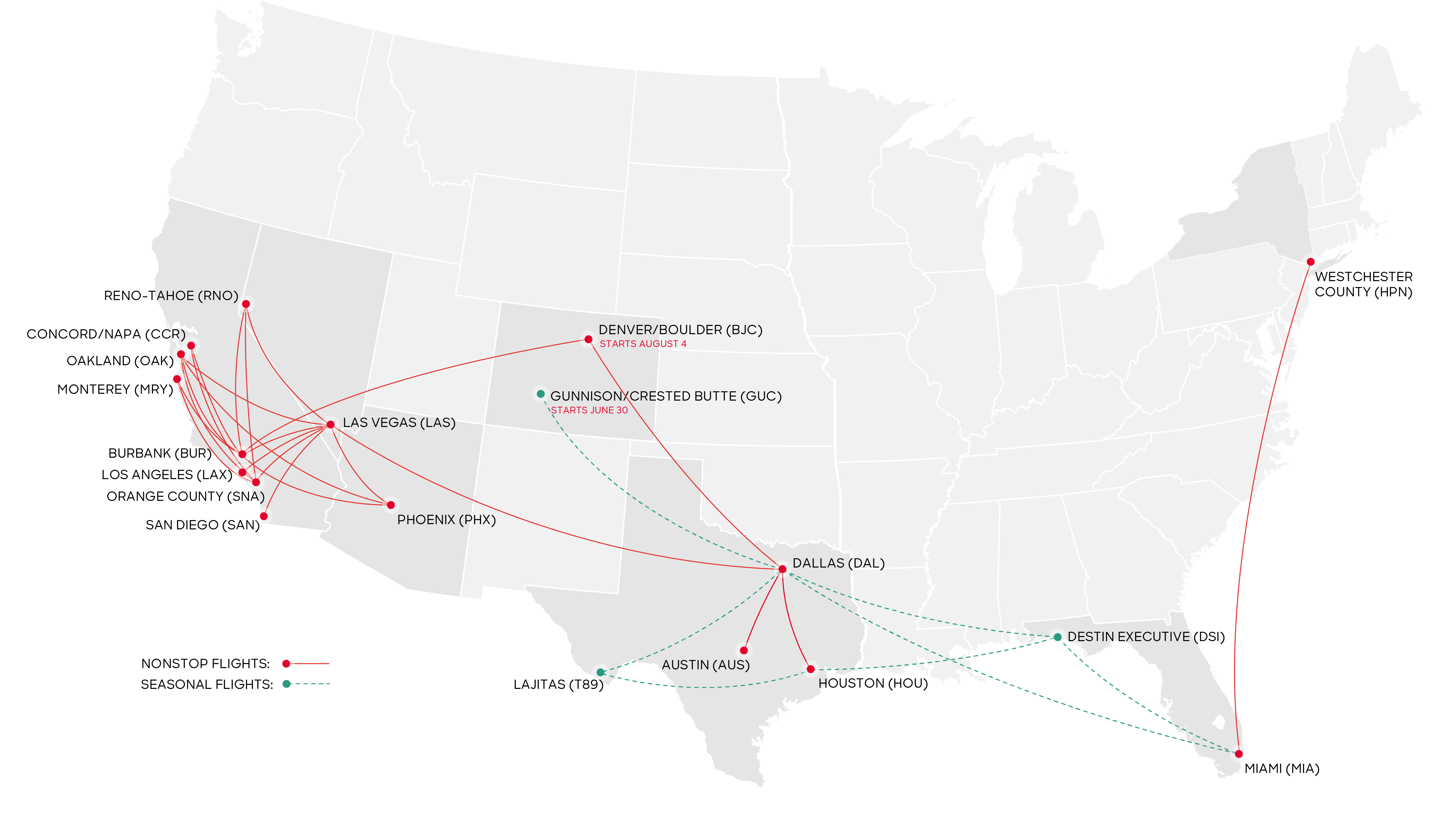 jet suite x routes