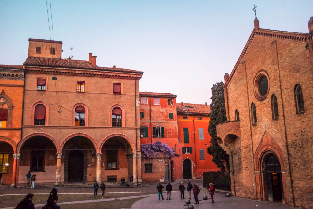 Walking tour in the center of Bologna:  Piazza Santo Stefano – From California to Italy by Corey Marshall