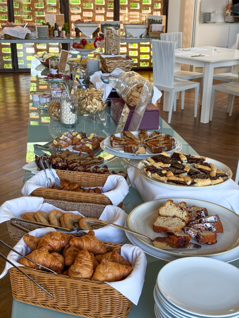 Where you need to stay in Le Marche Italy • Tenuta Santi Giacomo e Filippo, breakfast spread